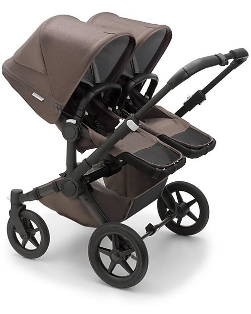 Bugaboo Pram/Stroller Donkey 5 Mineral Mono Complete - Black/Taupe - Converts in Duo in 3 Clicks! Double Pushchairs