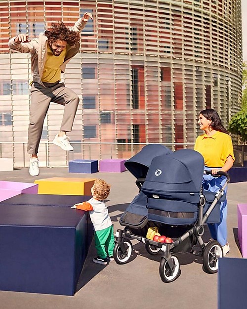 Bugaboo Pram/Stroller Donkey 5 Mineral Mono Complete - Black/Taupe - Converts in Duo in 3 Clicks! Double Pushchairs