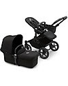 Bugaboo Pram/Stroller Donkey 5 Mono Complete - Black - Converts in Duo in 3 Clicks! Double Pushchairs