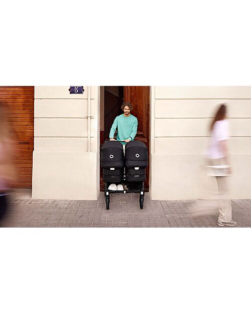 Bugaboo Pram/Stroller Donkey 5 Mono Complete - Black - Converts in Duo in 3 Clicks! Double Pushchairs