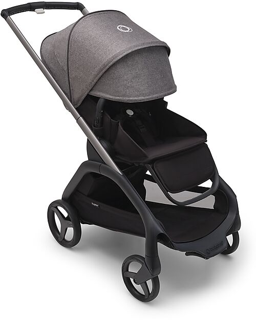 Bugaboo Sun Canopy for Bugaboo Dragonfly - Grey Melange - UPF50+ Cover and Frame