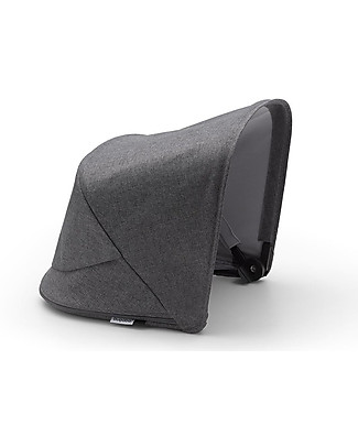 Bugaboo Sun Canopy for Bugaboo Fox 2 and Cameleon 3 Strollers - Grey Mélange Stroller Accessories