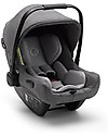 Bugaboo Trio Bee 6 Stroller Grey Melange with Carrycoat and Turtle Air Car Seat Grey Melange - Adapters Included! Trio and Duo Strollers