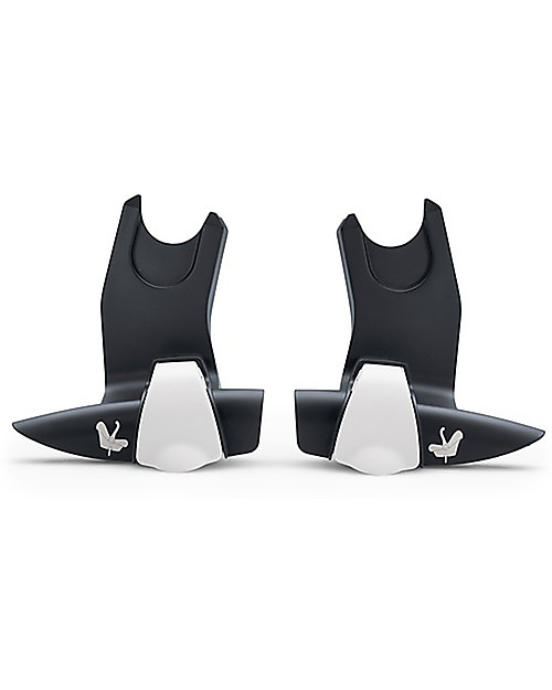 Bugaboo Trio Bee 6 Stroller Grey Melange with Carrycoat and Turtle Air Car Seat Grey Melange - Adapters Included! Trio and Duo Strollers