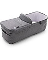 Bugaboo Trio Donkey 3 Stroller Grey Mélange with Red Canopy and Turtle Air Car Seat Grey Mélange  Trio and Duo Strollers