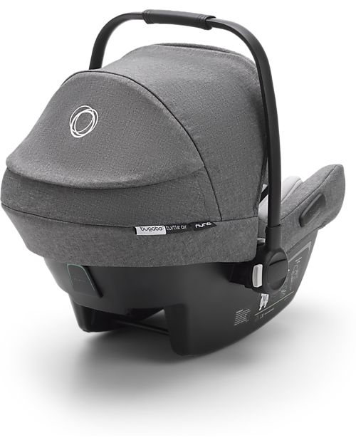 Bugaboo Turtle Air Car Seat - Grey - Group 0+ from Birth up to 15 Months - 2022 Update Version Car Seats Group 0+/1