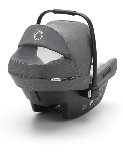 Bugaboo Turtle Air Car Seat - Grey - Group 0+ from Birth up to 15 Months - 2022 Update Version Car Seats Group 0+/1
