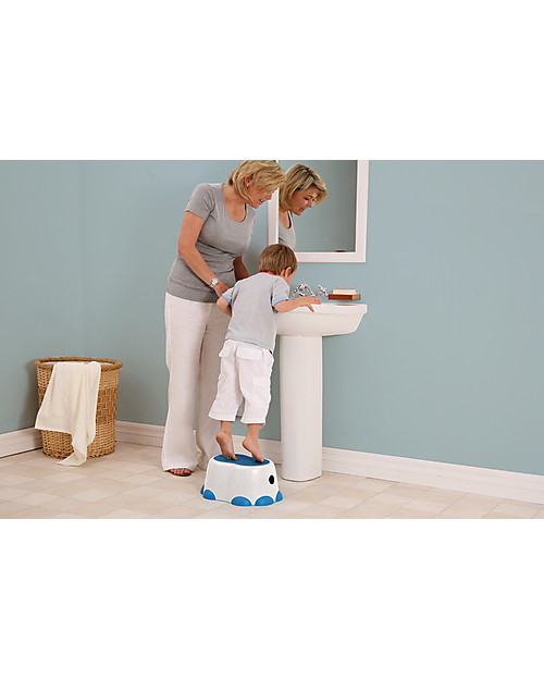 Pot Bébé Bumbo Step 'n Potty - 3 En 1 : Pot, Réducteur WC, Marchepied - Bleu - 3
