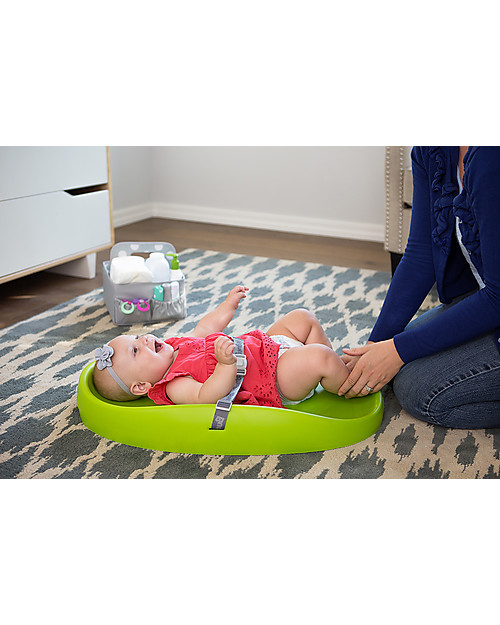 Bumbo Portable Changing Pad with Security Belts, Green - Soft and comfy foam rubber! Travel Changing Mats