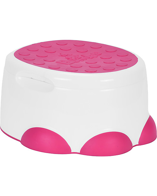 Bumbo Step ‘n Potty 3-in-1: potty trainer, toilet trainer and step stool - Fuchsia Potties