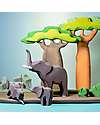 Bumbu Toys Baby Elephant - Small - 8,5 cm - Handmade Wooden Animals