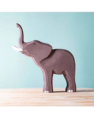 Bumbu Toys Elephant Bumbi - Large - 24 cm - Handmade Wooden Animals