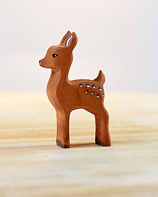 Bumbu Toys Fawn Deer - Wood - 8 cm - Handmade Story Making Games
