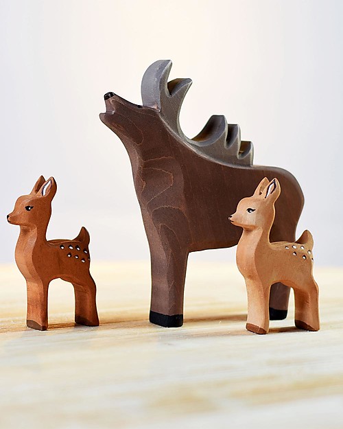 Bumbu Toys Fawn Deer - Wood - 8 cm - Handmade Wooden Animals