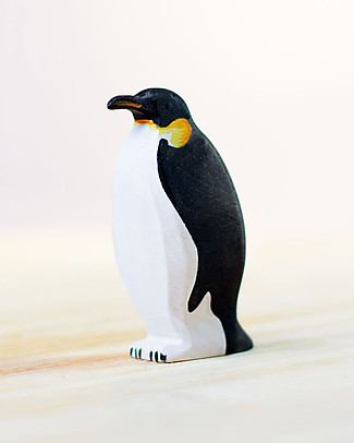 Bumbu Toys Female Emperor Penguin - Wood - 7,3 cm - Handmade Wooden Animals