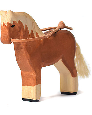 Bumbu Toys Horse - Wood - 13 cm - Handmade Story Making Games