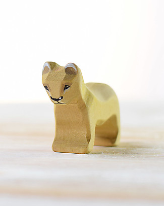 Bumbu Toys Lion Cub - Wood - 6,5 cm - Handmade Wooden Animals
