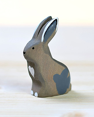 Bumbu Toys Rabbit - Wood - 7 cm - Handmade Wooden Animals