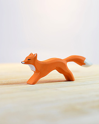 Bumbu Toys Runner Fox - Wood - 5 cm - Handmade Story Making Games