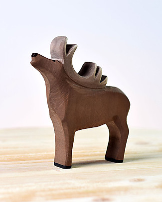 Bumbu Toys Stag - Wood - 13 cm - Handmade Story Making Games