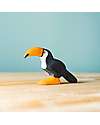 Bumbu Toys Standing Toucan - 5,5 cm - Handmade Wooden Animals
