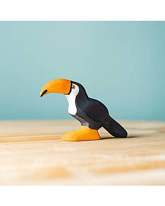 Bumbu Toys Standing Toucan - 5,5 cm - Handmade Wooden Animals
