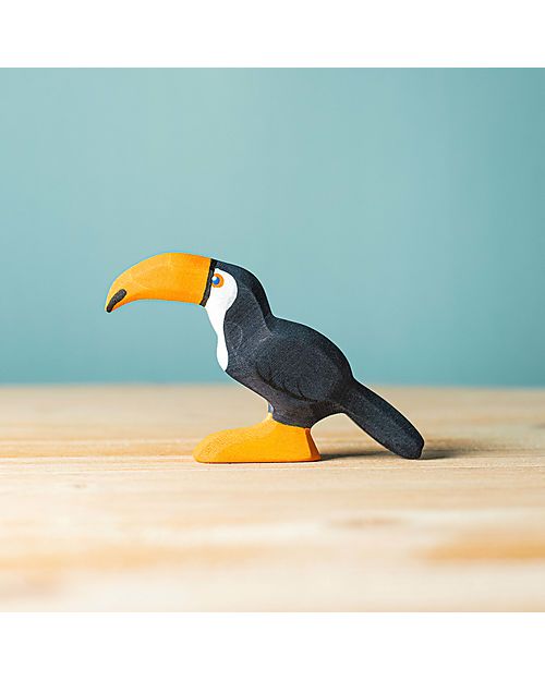 Bumbu Toys Standing Toucan - 5,5 cm - Handmade Wooden Animals