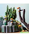 Bumbu Toys Standing Toucan - 5,5 cm - Handmade Wooden Animals