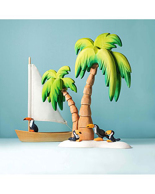 Bumbu Toys Standing Toucan - 5,5 cm - Handmade Wooden Animals