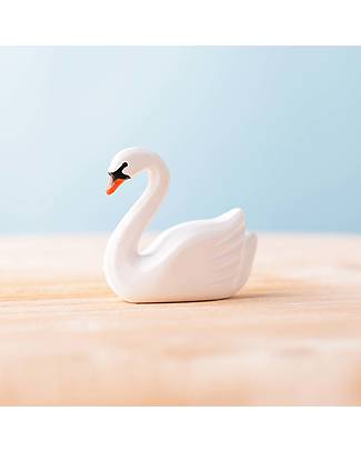 Bumbu Toys Swan - 7,5 cm - Handmade Wooden Animals
