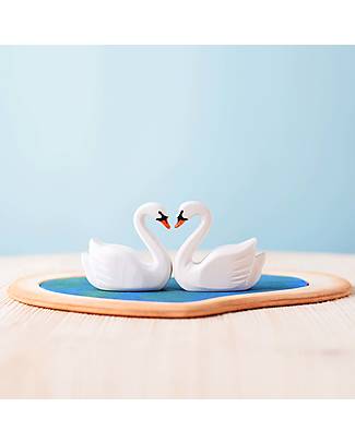 Bumbu Toys Swan - 7,5 cm - Handmade Wooden Animals