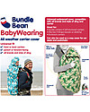 BundleBean Babywearing Fleece-lined all-weather cover Plain Black Babywearing Accessories