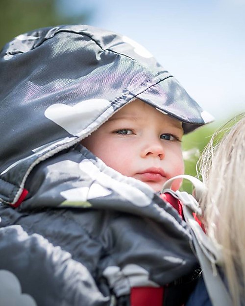 BundleBean Babywearing Fleece-lined all-weather cover - Silver Lightening Babywearing Accessories