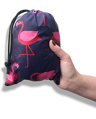 BundleBean Babywearing lightweight raincover Navy Flamingo Babywearing Accessories