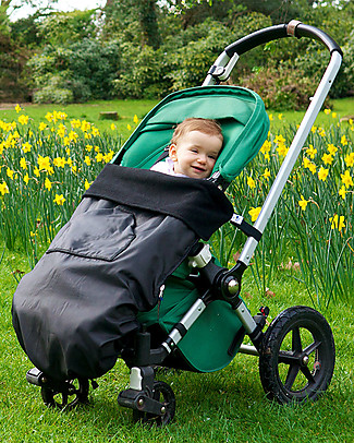 BundleBean GO - Universal Waterproof 5-in-1 Footmuff - Black Stroller Accessories