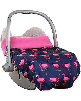 BundleBean OUTLET - GO - Universal Waterproof 5-in-1 Footmuff - Navy Flamingo - Showroom Sample Accessories