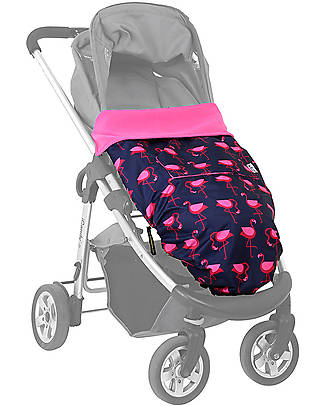 BundleBean OUTLET - GO - Universal Waterproof 5-in-1 Footmuff - Navy Flamingo - Showroom Sample Accessories