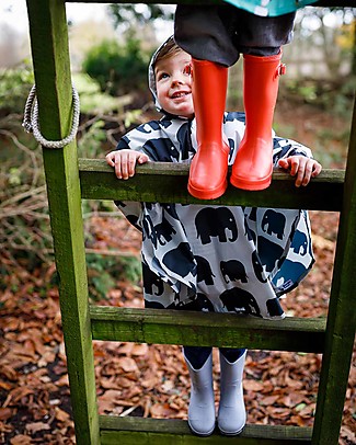 BundleBean Toddler Poncho - Elephants - 100 % Waterproof Coats