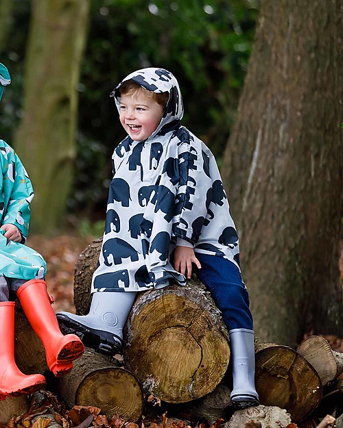 BundleBean Toddler Poncho - Elephants - 100 % Waterproof Waterproof