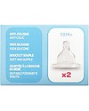 Béaba 2 Thick Flow Wide Neck Teats Set - Silicone - from 18 Months Teats