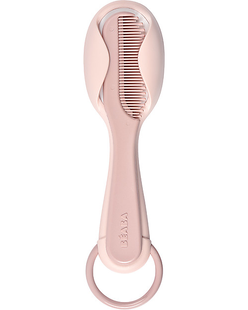 Béaba 2in1 Baby Brush + Comb - Pink - Ideal for your Little One's Beauty Routine Kit Toilette Baby
