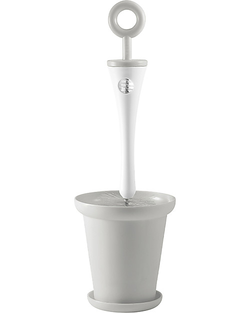 Béaba 2in1 Bottle and Accessories Brush with Tray - Grey - Keeps Kitchen Surfaces Dry Baby Bottles Accessories