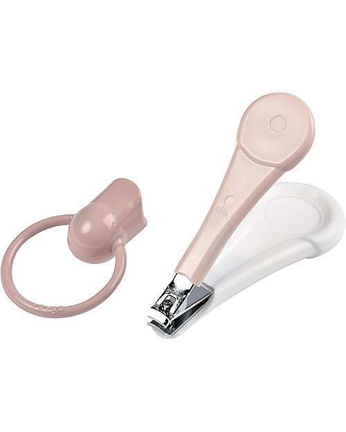 Béaba Baby Nail Clippers - Pink - Careful Hand Care of Your Baby from Birth Kit Toilette Baby