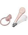 Béaba Baby Nail Clippers - Pink - Careful Hand Care of Your Baby from Birth Kit Toilette Baby