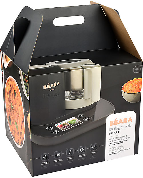 Béaba Babycook Smart - Charcoal Grey - Healthy and Fast Meals for Your Growing Child Food Warmers_