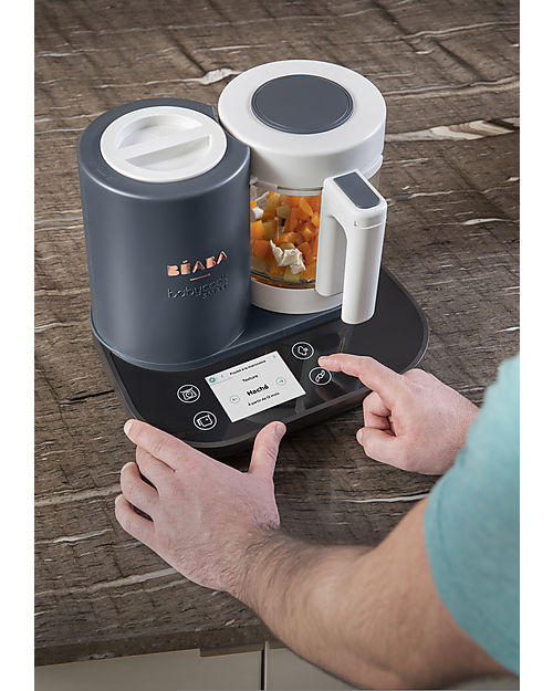 Béaba Babycook Smart - Charcoal Grey - Healthy and Fast Meals for Your Growing Child Food Warmers_