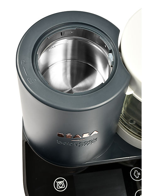 Béaba Babycook Smart - Charcoal Grey - Healthy and Fast Meals for Your Growing Child Food Warmers_