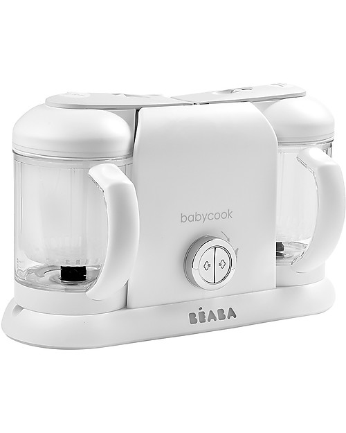 Béaba Babycook® Duo Food Maker - White and Silver - Healthy and Fast Meals for Your Growing Child Food Warmers_