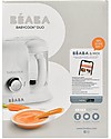 Béaba Babycook® Duo Food Maker - White and Silver - Healthy and Fast Meals for Your Growing Child Food Warmers_