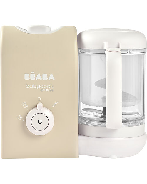 Béaba Babycook® Express Food Maker - Clay Earth - Healthy and Fast Meals for Your Growing Child - EU Plug Food Warmers_
